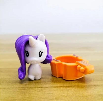 Hasbro Q-Version My Little Pony Twilight Sparkle Pinkie Pie Rainbow Dash Fluttershy Boneco de Ação Presentes Brinquedo Modelo Colecionável
