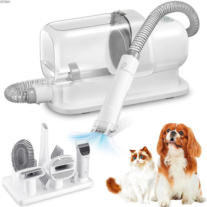 Aspirador de Pelo para Cães e Kit de Higiene com Capacidade de 2,3L e Reservatório de Pó Maior Escova de Pelo para Cães Aspirador de Pelo para Animais de Estimação