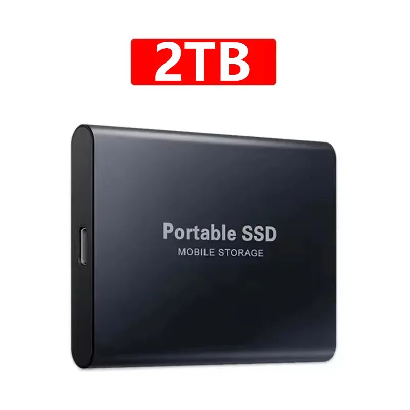 SSD Externo Premium 2TB/4TB com Interface USB 3.1/Tipo-C de Alta Velocidade à Prova D'água e Poeira, Adequado para PC/Mac