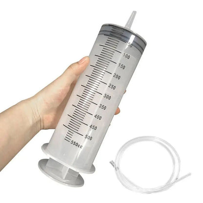 1 seringa de grande capacidade de 150ml-500ml, bomba reutilizável, medição, tubo de 1,3m, alimentação, tinta, seringa grande, nutrientes hidropônicos