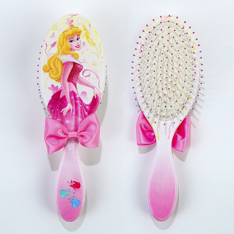 Pentes com almofada de ar tema Princesa Disney Pequena Sereia Ariel Princesa Elsa Anna Pente de massagem capilar fofo para crianças Presentes para meninas