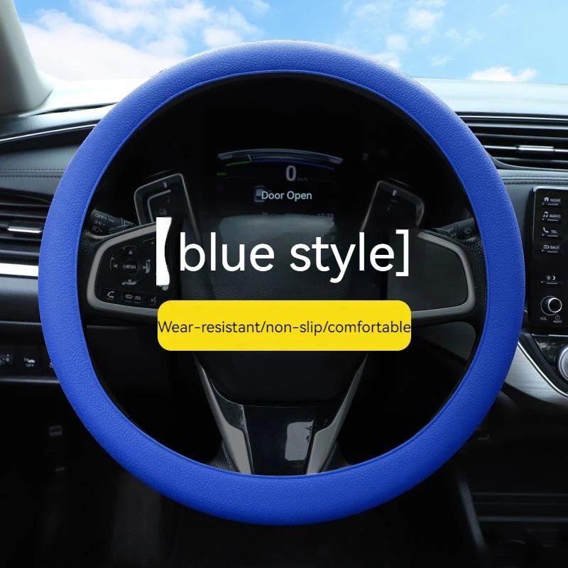Universal Steering Wheel Cover Car Steering Wheel Handle Cover Anti-skid Wear-resistant All-season Silicone Steering Wheel