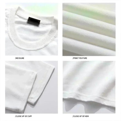 Streetwear Ecstasy New T Shirt Y2K Men's Harajuku White T-shirt Letter Pattern Printing Oversize Loose Short-sleeved Gothic Top