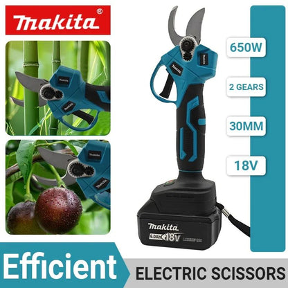 Tesoura Elétrica sem Fio Makita 18V Sem Escova, Tesoura de Poda Multifuncional para Galhos de Árvores Frutíferas, Ferramenta de Jardim Nova
