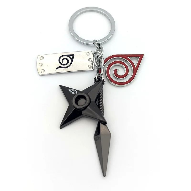 Anime Naruto Chaveiro Brinquedo Kunai Shuriken Konoha Ninja Carro Mochila Xiao Organização Nuvem Vermelha Chaveiro Acessórios Presente