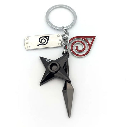 Anime Naruto Chaveiro Brinquedo Kunai Shuriken Konoha Ninja Carro Mochila Xiao Organização Nuvem Vermelha Chaveiro Acessórios Presente