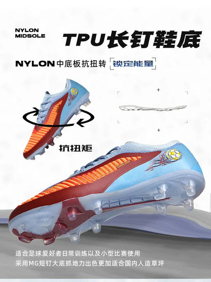 Men Soccer Shoes Original Fast Professional Unisex Cleats Low Cut Football Field Boot Non Slip Comfortable Outdoor Sneaker Match