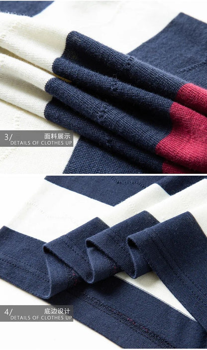 Pop Short Sleeved Men's Polo Shirt, Summer Knitted T-shirt, Short Sleeved Top, Men's