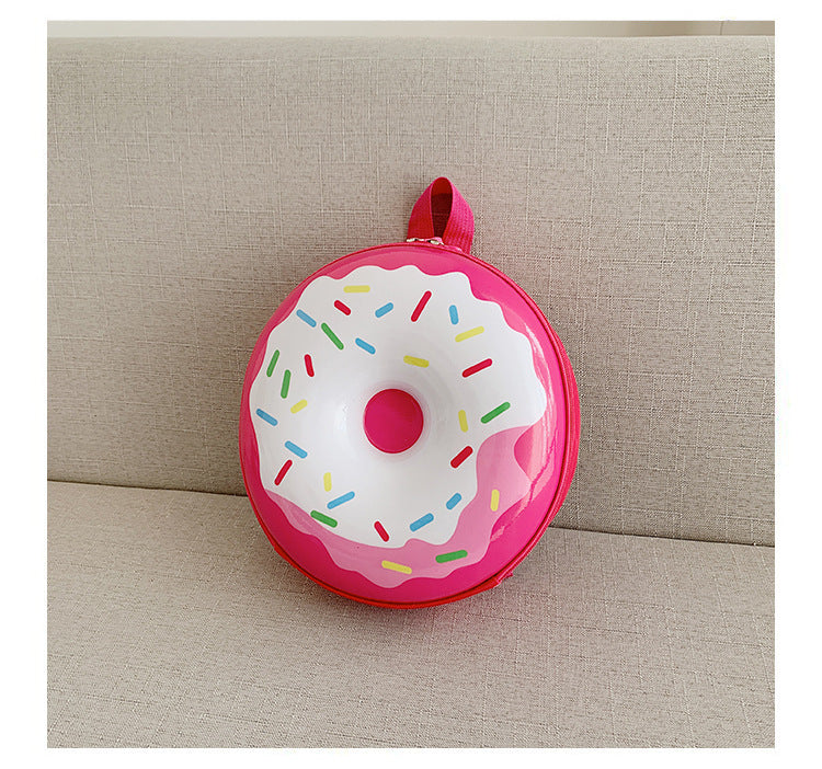 Cartoon Kids Backpack Cute Donut Eggshell Bag Fun Kindergarten Kids Backpack Boys Girls Backpack