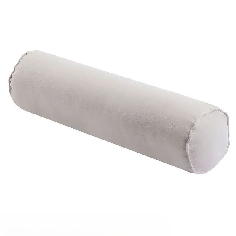 1PC Removable Cylindrical Soft Long Pillow Neck Bolster Pillow Roll Headrest Corduroy Comfortable Pillow Case Cushion with Cover