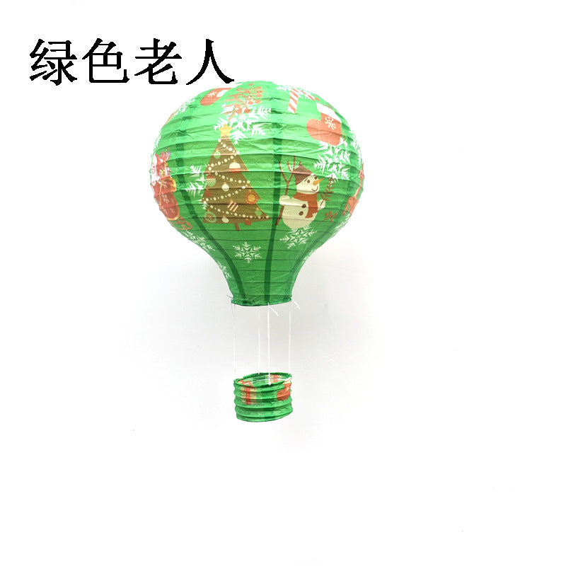 1pc Ceremony Holiday Party Folding Paper Lantern Hot Air Balloon Shape 30/40cm Pink Blue For Kids Baptism Birthday Wedding Decor