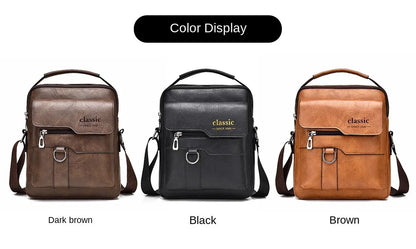 Men Crossbody Bag Men Shoulder Bags Zippers Handbags Large Capacity Artificial Leather Bag For Male Messenger Tote Bags bolsa