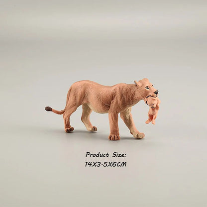 Brinquedos de Figuras de Animais Selvagens Leão Tigre Leopardo Pantera Guepardo Brinquedos de Plástico Animais da Selva Bonecos de Ação Presentes para Crianças