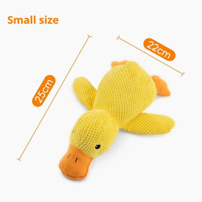 Brinquedo para Cão de Estimação Interativo Resistente a Mordidas Indestrutível Anti-Mastigação com Som de Pato para Aliviar o Estresse