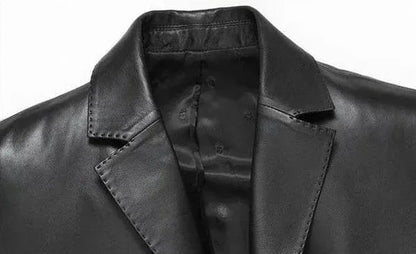 Thin Men's Suit Jackets Coat Short Cropped Male Blazer Leather Slim Fit Premium Simple Breasted New In Fashionable Elegant
