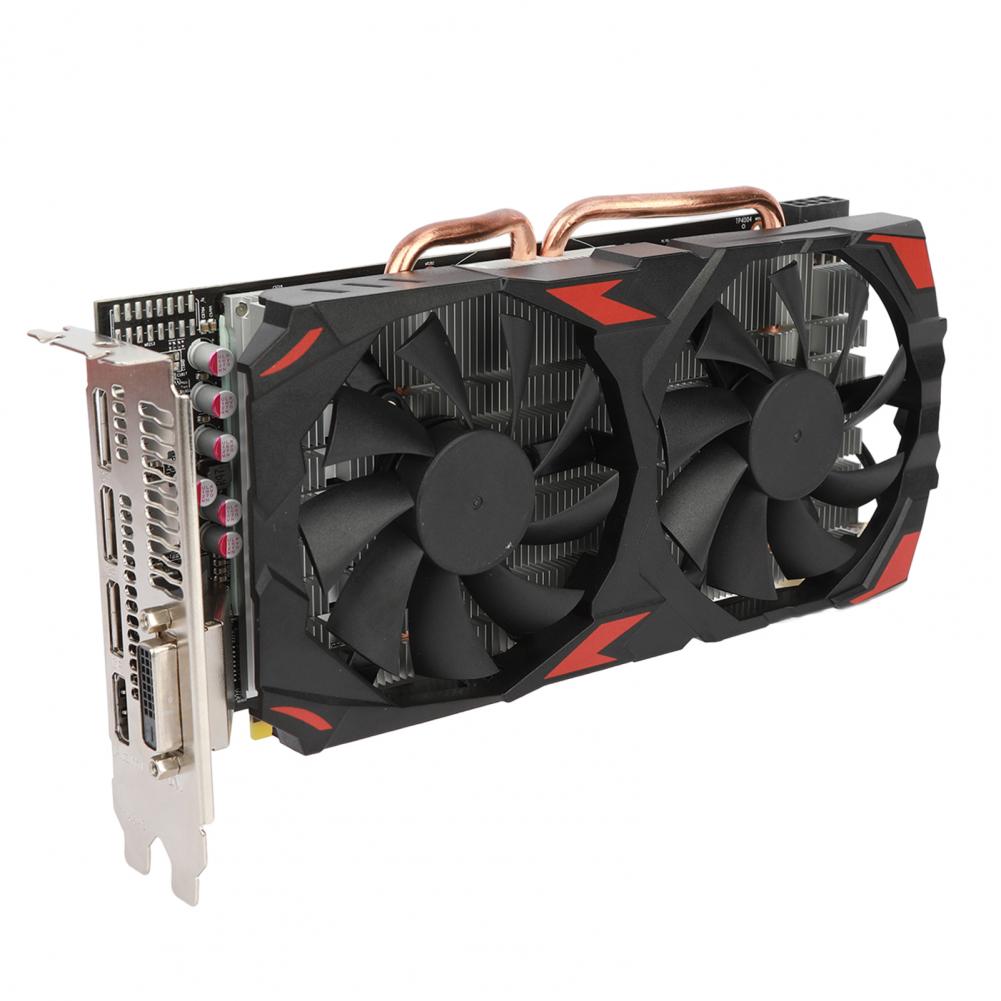 RX580 8G 256Bit Graphics Card GDDR5 Memory Video Gaming Card Dual Cooling Fan PCIE3 0x16 for Desktop Computer Card