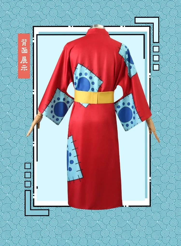 Anime Luffy Cosplay Costume, Wano Country Monkey Cosplay Kimono pour hommes adultes chapeau cardigan rouge, olympiques Halloween