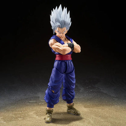 Shf Dragon Ball Son Gohan Besta Action Figure PVC Boneco Colecionável Articulado Anime 17cm Super Saiyajin Gohan Brinquedo Modelo de Presente