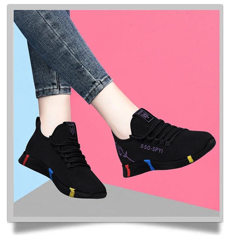 Tenis Feminino 2025 Women Vulcanized Shoes Air Mesh Light Soft Sneakers Female Flats Platform Lace Up Casual Shoes Basket Femme