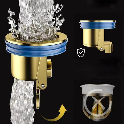 Toilet Shower Copper Floor Drain Core Anti Odor and Insect Repellent Device Springboard Self Sealing Core Bathroom Accessories