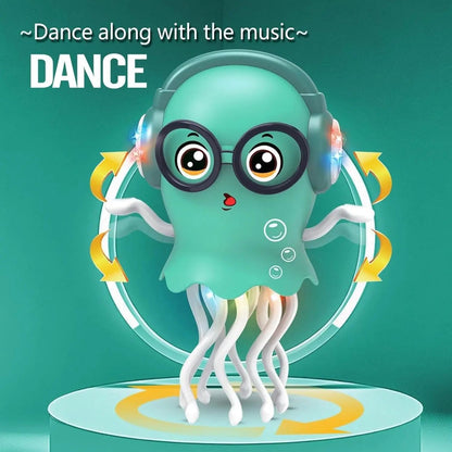 Brinquedo de bebê água-viva dançante, novos brinquedos infantis, água-viva luminosa que anda com música