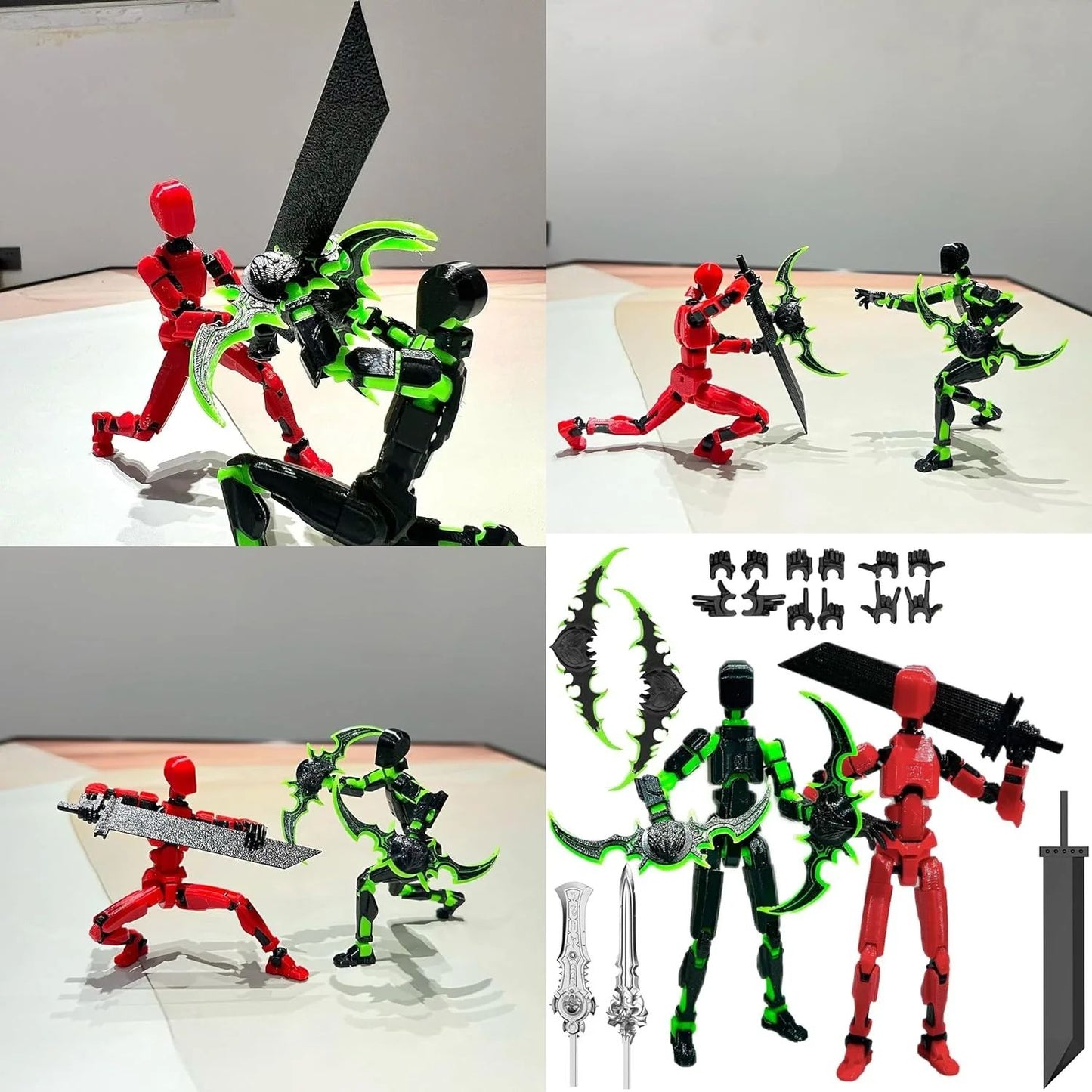 Titan 13 Boneco de Ação Multiarticulado Articulações Móveis Modelos de Personagens para Montar Impressão 3D Descompressão Boneco DIY