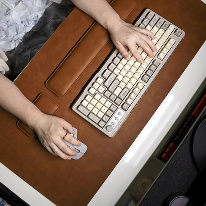 Desk Pad Waterproof PU Mouse Pad Large Mousepad Laptop Non-slip Desk Mat Keyboard Mats Mouse mat mouse wrist guard three pieces