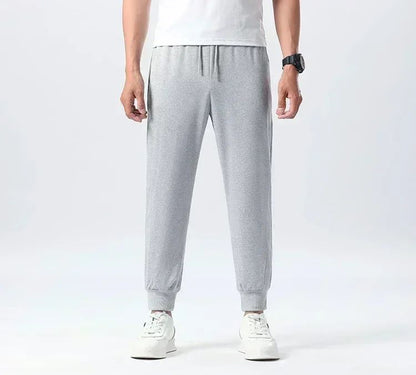 Calça esportiva masculina estampada de cintura, casual para rua, adequada para esportes ao ar livre e lazer, calça para corrida pura