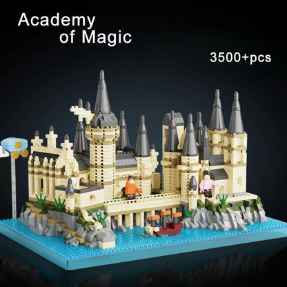 Magic Castle Arquitetura Medieval Conjunto de Construção Criativo Blocos de Montar Técnicos Kit MOC Presente Adultos Crianças Feriado