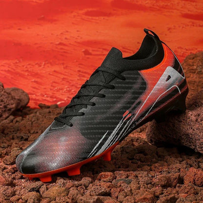 New Men Football Boots Cleats Outdoor Soccer FG Ultralight Match Soccer Shoes Training Shoes Drop Shipping Non-Slip Long Spikes