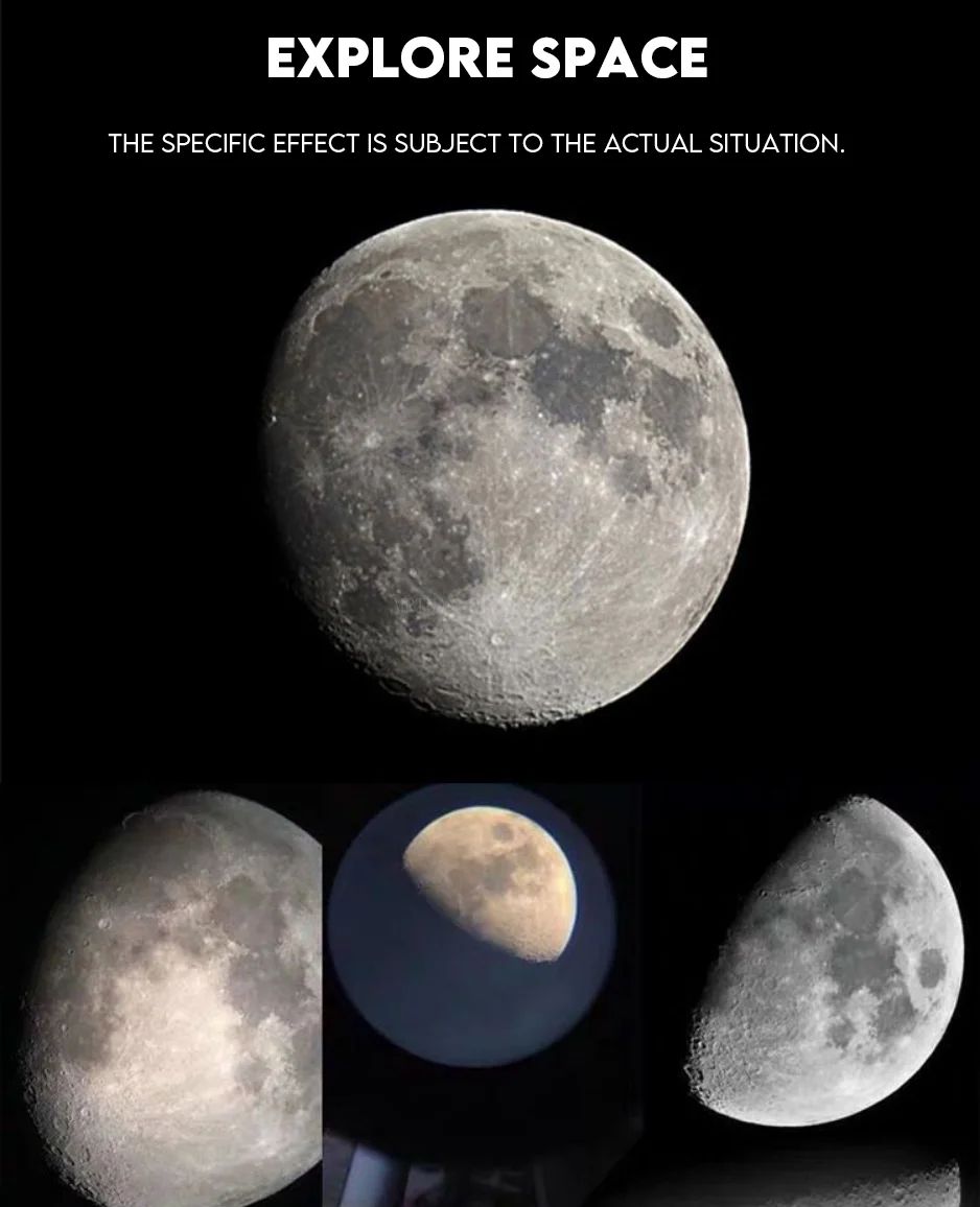 Telescópio Profissional Astronômico HD com Zoom 90X Poderoso Monocular de Longo Alcance Binóculos Espacial Portátil para Lua Presentes para Crianças