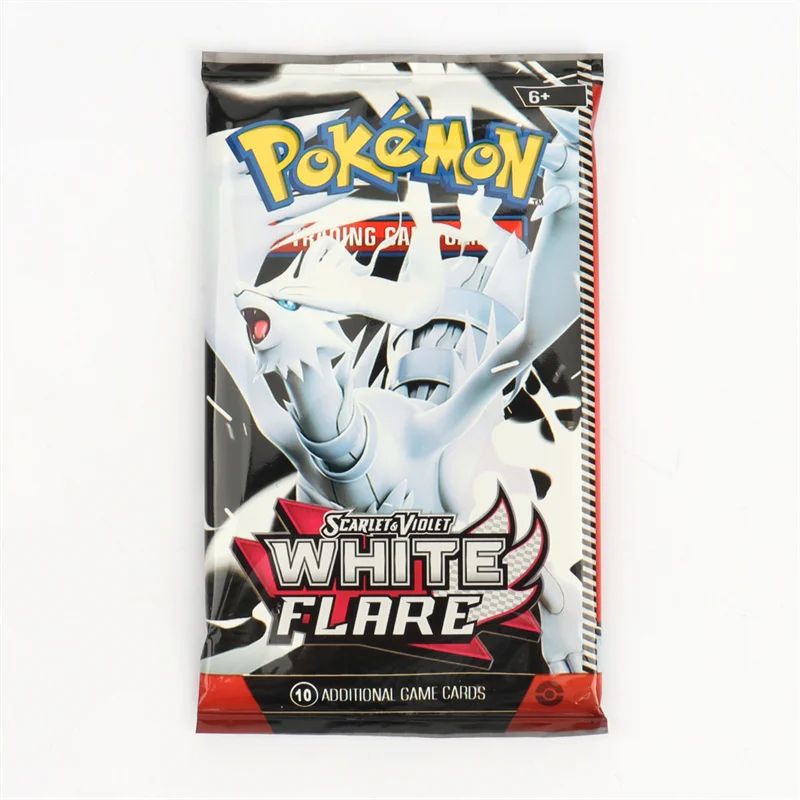 Novos jogos 4-36Pacote de Cartas Pokémon em Inglês Caixa de Booster Black Bolt White Flare Cartas de Batalha Pokémon Troca de Jogo Presente