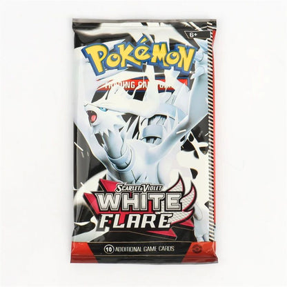 Novos jogos 4-36Pacote de Cartas Pokémon em Inglês Caixa de Booster Black Bolt White Flare Cartas de Batalha Pokémon Troca de Jogo Presente