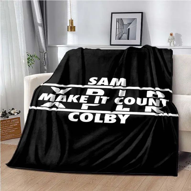 Manta Estampada Sam& Colby XPLR Manta de Sofá para Lazer Lençol de Casa Sofá Escritório Ar Condicionado Macia Viagem de Lazer Manta Personalizável