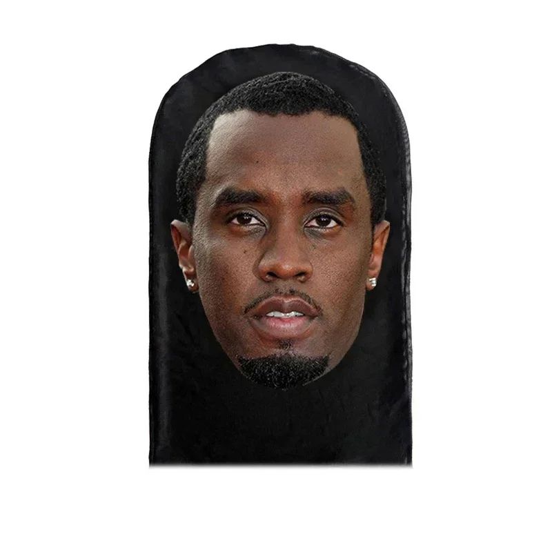 3D Seamless Mask Funny Face Printed Head Scarf Famous Person Ice Silk Sunscreen Head Mask Halloween Cosplay