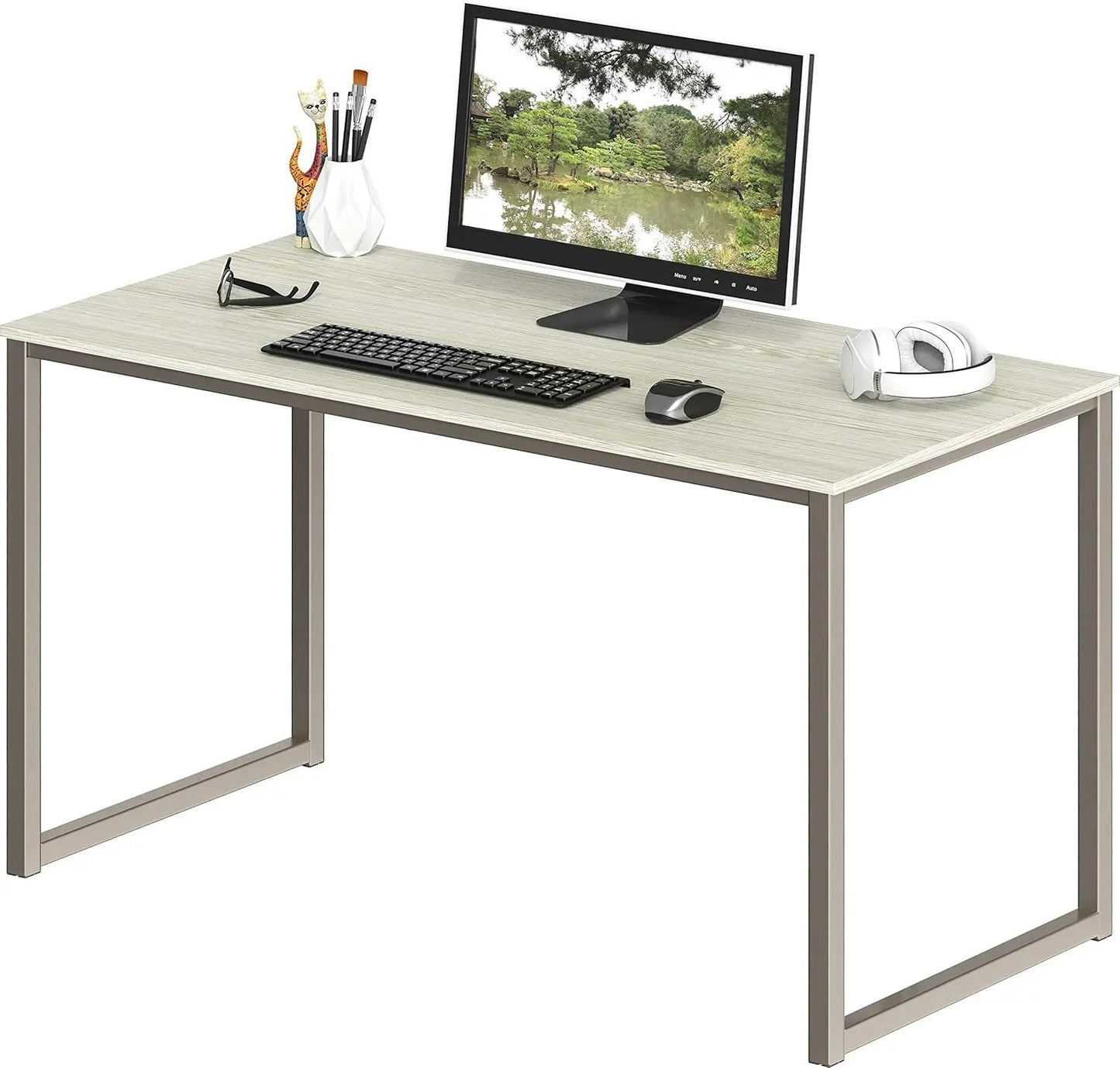Mission 55-Inch Home Office Computer Desk, Black
