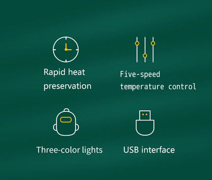 USB Baby Milk Bottle Thermal Bag Universal Digital Display Nursing Bottle Heater Portable Baby Milk Heat Keeper for Traveling