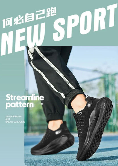 Tênis Feminino Mesh Conforto Tênis Esportivo Masculino 2024 Corrida Placa de Carbono Amortecimento Treino Esportivo Calçado de Corrida Unissex