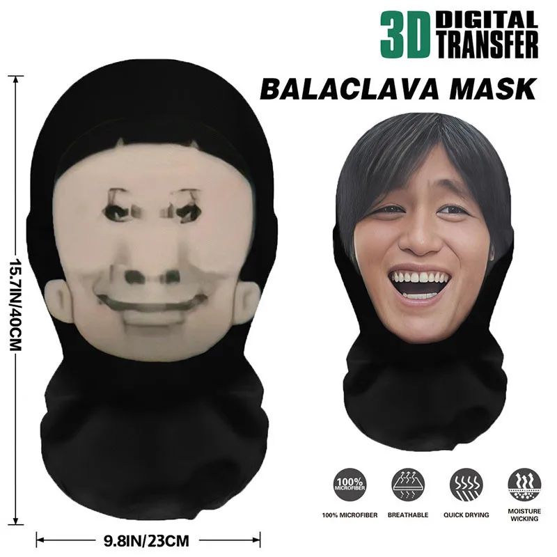 2026 NEW Interesting 3D Printed Funny Full Face Mask Celebrity Realistic Face Mask Party Cosplay Props Halloween