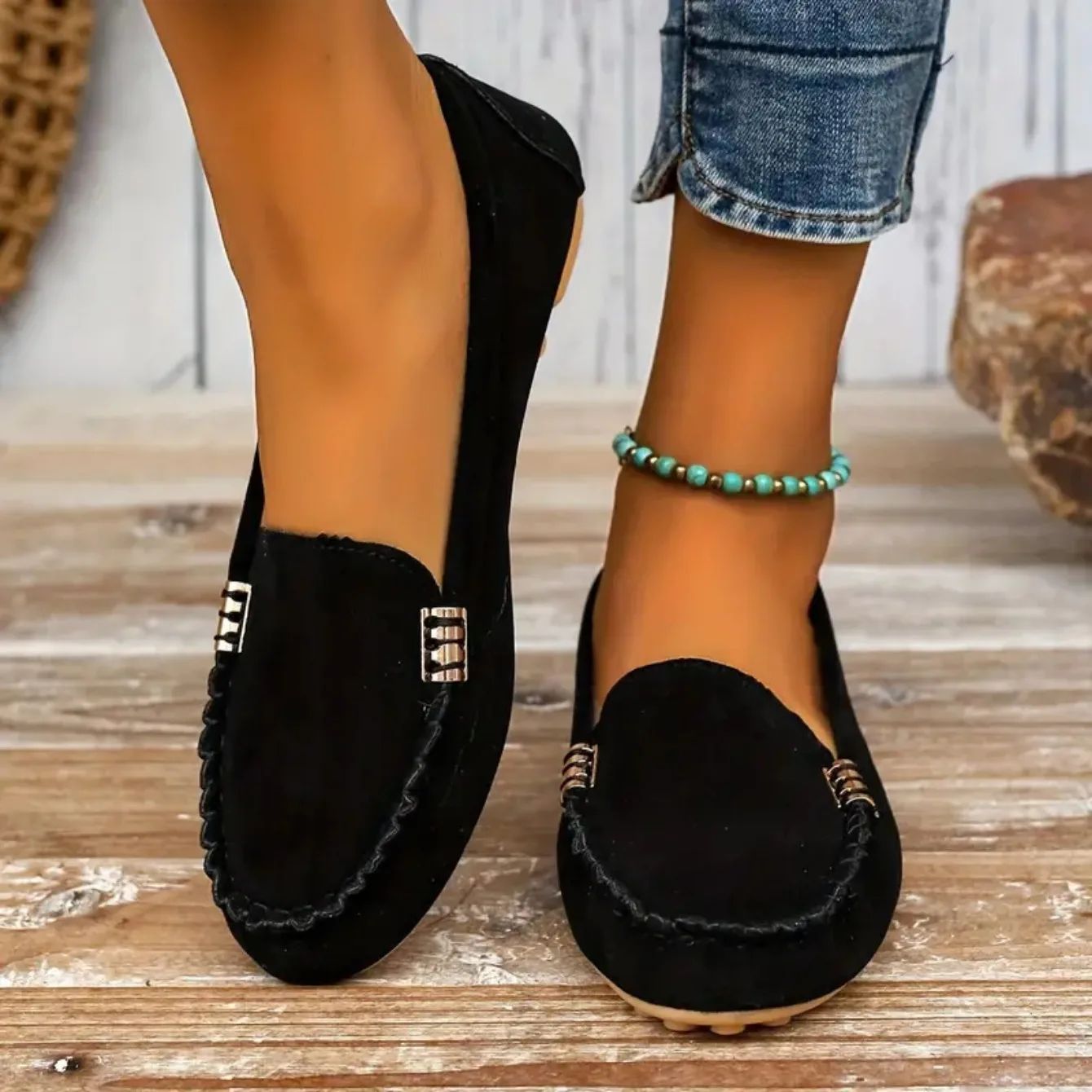 Women Flats New Casual Lightweight Flat Loafers Shoes Trendy Versatile Comfortable Mary Jane Shoes for Women Zapatos De Mujer
