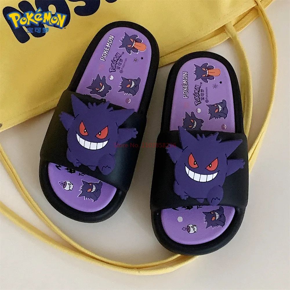 Pokemon Gengar Anime Periférico Chinelos Para Homens E Mulheres Modernos E Legais Infravermelho Antiderrapante Eva Chinelo de Casal de Presente