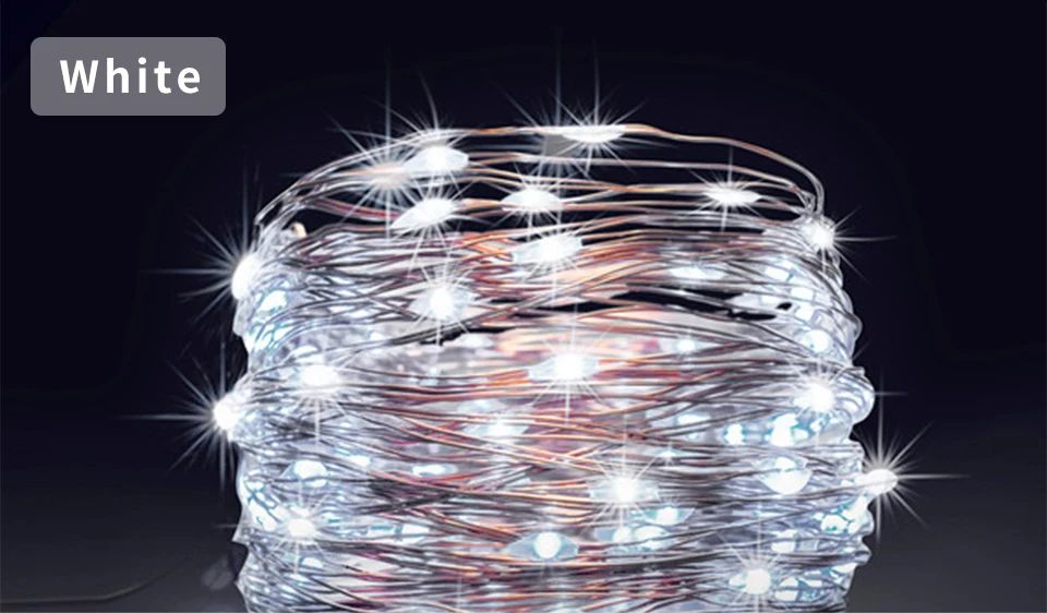 Ultra Long 1000LED Solar String Fairy Light Outdoor Copper Waterproof Christmas Garland Decoration Garden Party 100M/50M/10M/5M