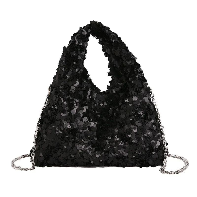 Exquisite Shining Sequins Square Women's Shoulder Bag Popularity Stylish Design Handbags High Quality Solid Sweet Crossbody Bags