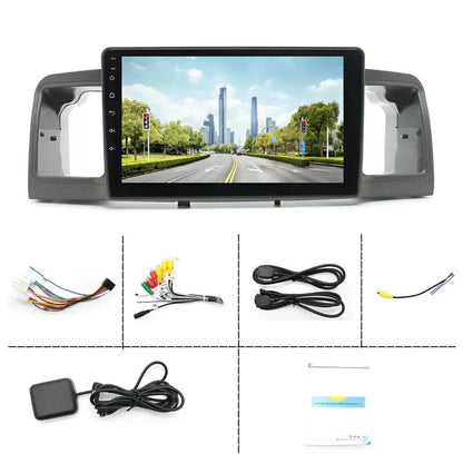Rádio automotivo Android 13 atualizado para Toyota Corolla EX 2005-2012, tela de toque HD de 9 polegadas com CarPlay e Android Auto sem fio