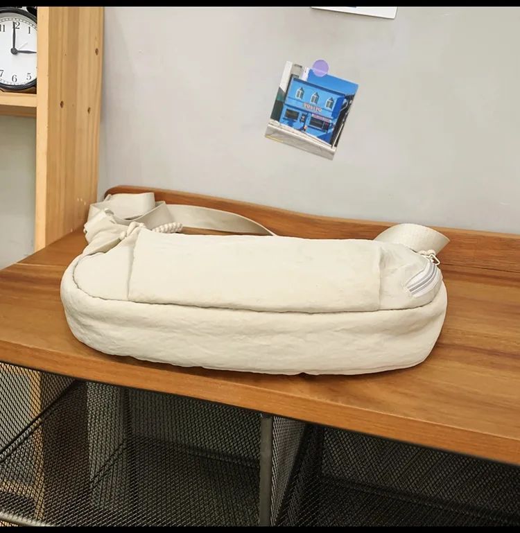 Trendy Women's Soft Cloth Shoulder Bag Solid Color Student Casual Style Big Handbags Crossbody Bags for Women Shoulder Hobos Bag