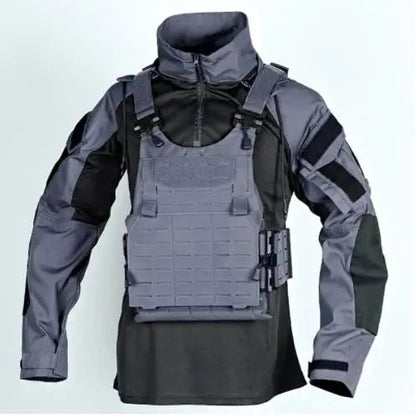 Men Outdoor Hooded Collar Shirt Tactics Hiking Combat T-Shirt Men Tactical Shirts Airsoft Paintball Camping Hunting Clothing