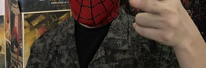 Homem-Aranha Cosplay Máscara Eletrônica de Olhos Móveis Homem-Aranha 1:1 Brinquedos com Controle Remoto para Adultos e Crianças de Presente