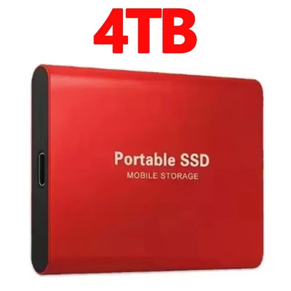 SSD Portátil de Alta Velocidade 16TB Unidade de Estado Sólido Externa 1TB 2TB Disco Rígido Potente 4TB SSD Ultrafino para PC/Laptop/Mac/Telefone