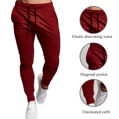 Calça Casual Masculina Moletom Jogger Tamanho Grande Cintura Elástica Esportiva Casual Calças Soltas Roupas Fitness Primavera Seção Fina