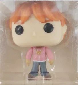 2025 Novo Chaveiro FUNKO Harry com Caixa Ginny Ron Fawkes Hedwig Hermione Pocket Boneco de Ação de Vinil Brinquedos Presentes Decoração